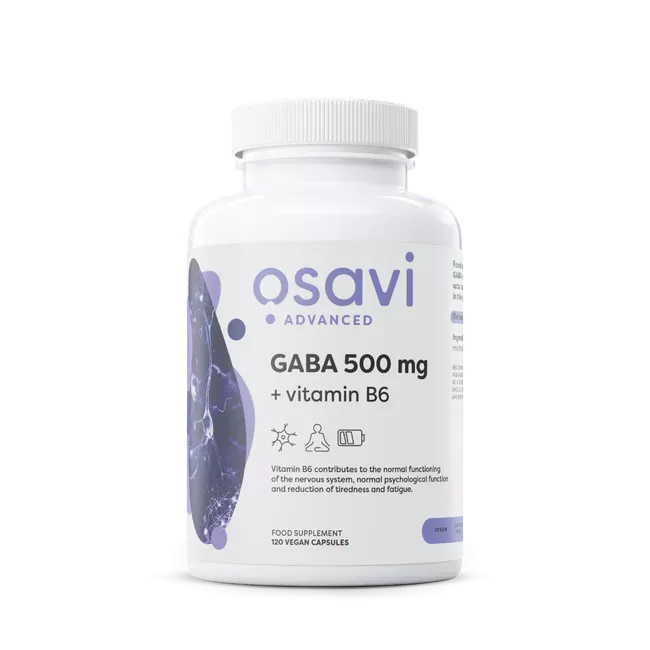 Osavi GABA 500 мг + Витамин B6 – 120 капсул (Веган)
